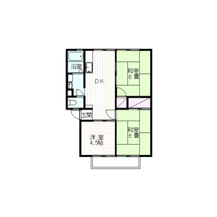 ファミール江川 B【1階】の間取り