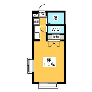 パルメゾン八軒【2階】の間取り