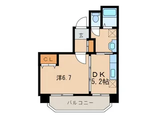マウロアヴィラ室見【3階】の間取り