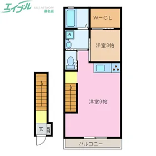 ブランシュ桑名【2階】の間取り