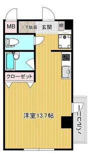 アルファコートGrande【2階】の間取り