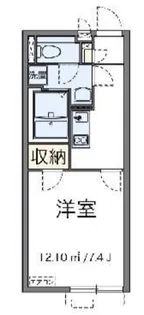 クレイノT ヴィルヌーブ【1階】の間取り