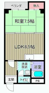 グランドハイツユタカI【2階】の間取り