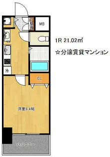 プレサンス三ノ宮駅前プライムタイム【5階】の間取り