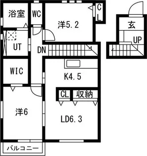 ヴェルジェII【2階】の間取り