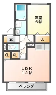 クレスト ソシア【2階】の間取り