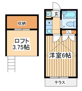 エンタープライズ西町田【1階】の間取り