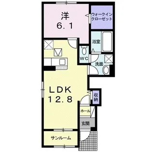 シャトルガーデンFS.III【1階】の間取り