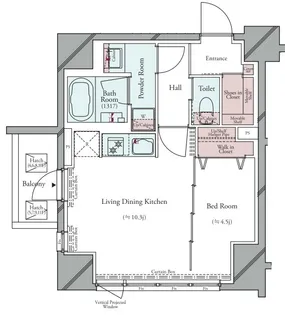 GRAN PASEO 広尾【8階】の間取り