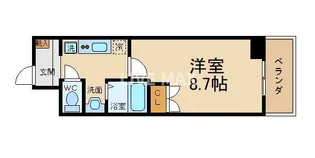 マインズ・コム四条大宮【4階】の間取り