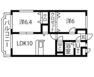 オリーブコート【2階】の間取り