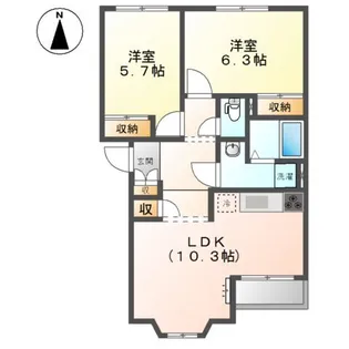 サニー・リオ【2階】の間取り
