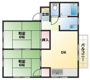 ヴァンベール土山【2階】の間取り