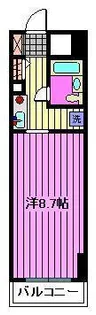 CASSIA南浦和【8階】の間取り