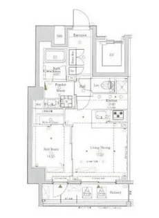 Log上野駅前【3階】の間取り