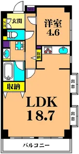 東大井シティハウス【7階】の間取り