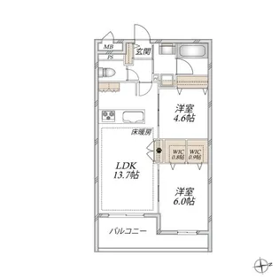 VESTA【2階】の間取り