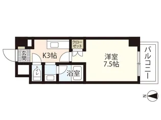 シャルマン財官III【1階】の間取り