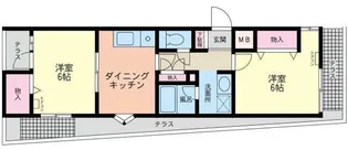 コスモAoi豊玉【1階】の間取り