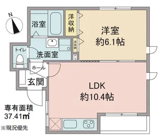 カーサ フェリズ【1階】の間取り