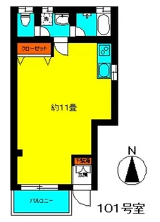 グリーンパレス【1階】の間取り