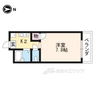 銀頂ハイツME【1階】の間取り