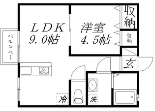 アービル篠原B【2階】の間取り