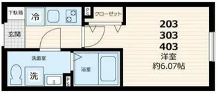 GATE Residence Mitaka【3階】の間取り
