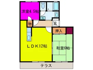 ベルハ-ト【1階】の間取り