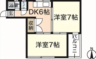 Calm十日市【5階】の間取り
