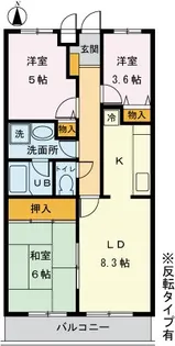 ボヌールMK【1階】の間取り