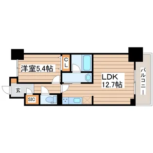 グレイスコート アイエス【5階】の間取り