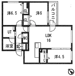 WELL RESIDENCE【4階】の間取り