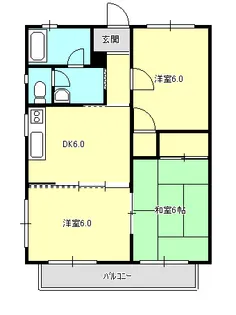 メゾンツチヤ【1階】の間取り