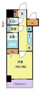 リーフコンフォート本厚木【6階】の間取り