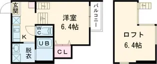 スクリーア箕輪【2階】の間取り