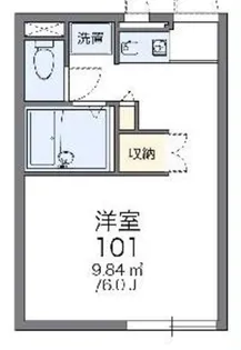 レオパレスメエガ【2階】の間取り