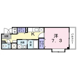 リヴ ウェル アサヒ【2階】の間取り