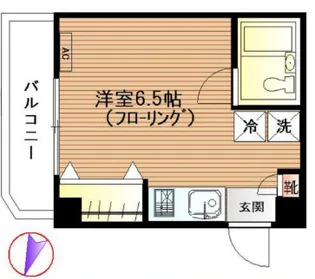 ベルメゾンムツロ【5階】の間取り