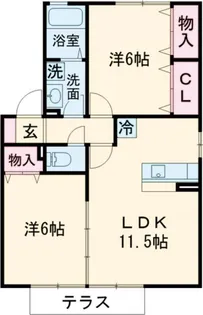 ガーデンハイツ都【1階】の間取り