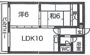 ネスト白石【4階】の間取り