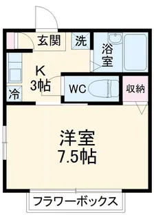シャルマン湘南B【2階】の間取り