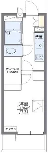 レオパレスあさがお【1階】の間取り