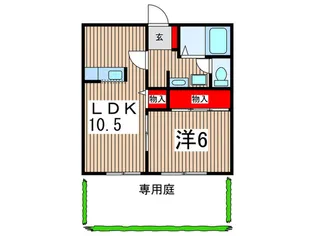 コンフォ-ト野田Aの間取り