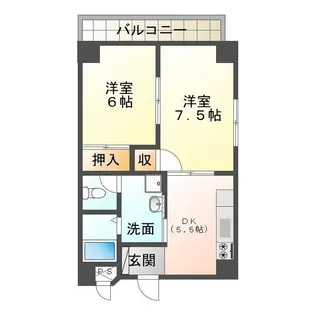 白山マンション【2階】の間取り