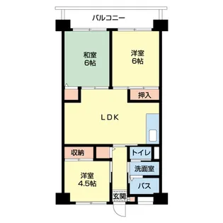 ホンダマンション【4階】の間取り