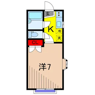 ホワイトドリームII【2階】の間取り