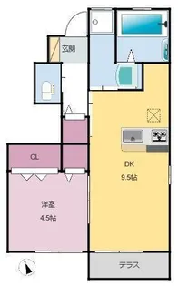リバーサイド・佐賀【1階】の間取り