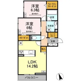 セイグレイス【2階】の間取り