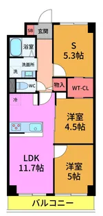 PARK MODERN 西葛西【3階】の間取り